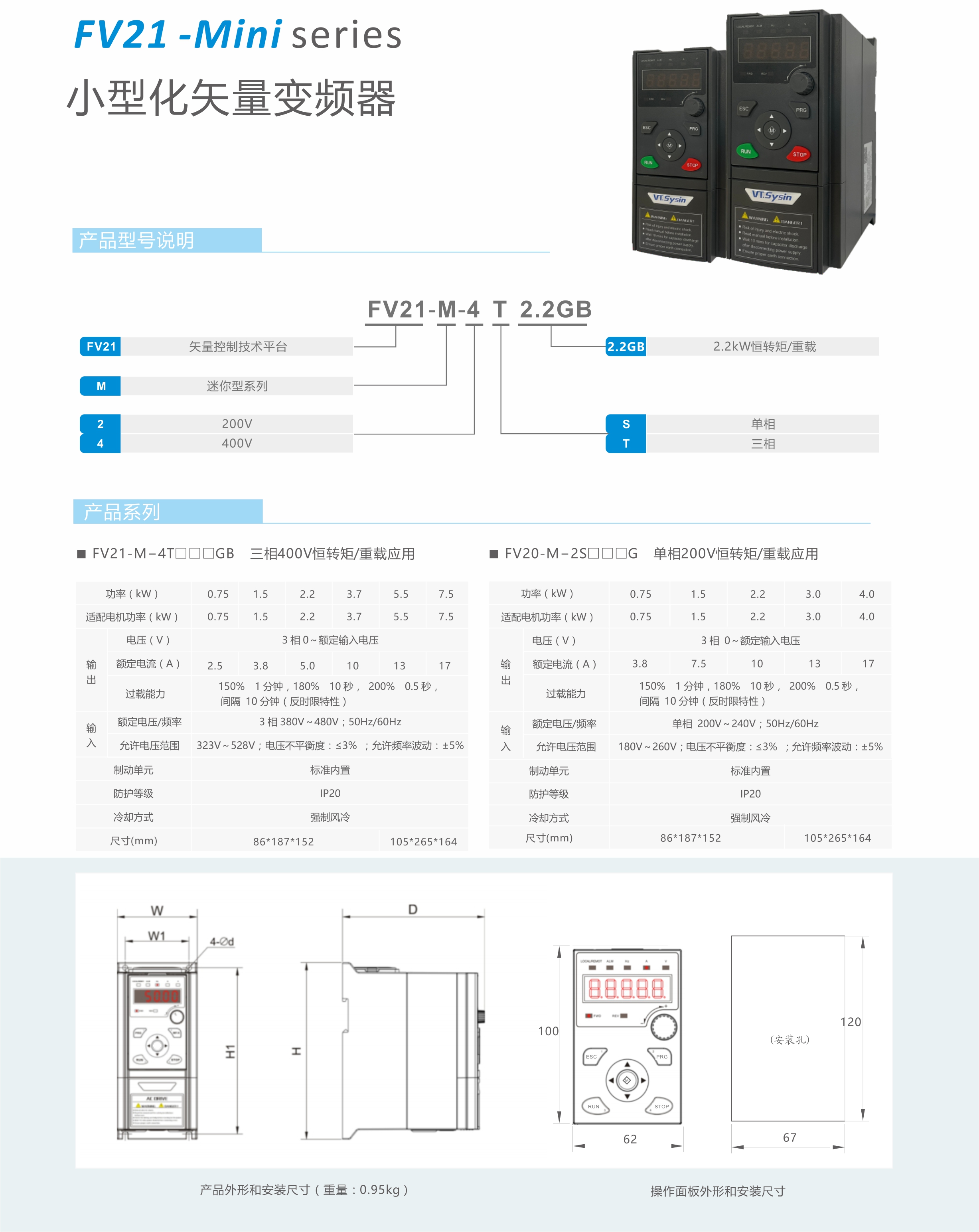 【新品發(fā)布】藍(lán)海華騰FV21系列小型化矢量變頻器產(chǎn)品上市！